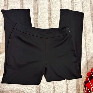 Mark Zunino Black Straight High Waisted Leg Stretch Size16 Pants Classic Pull On